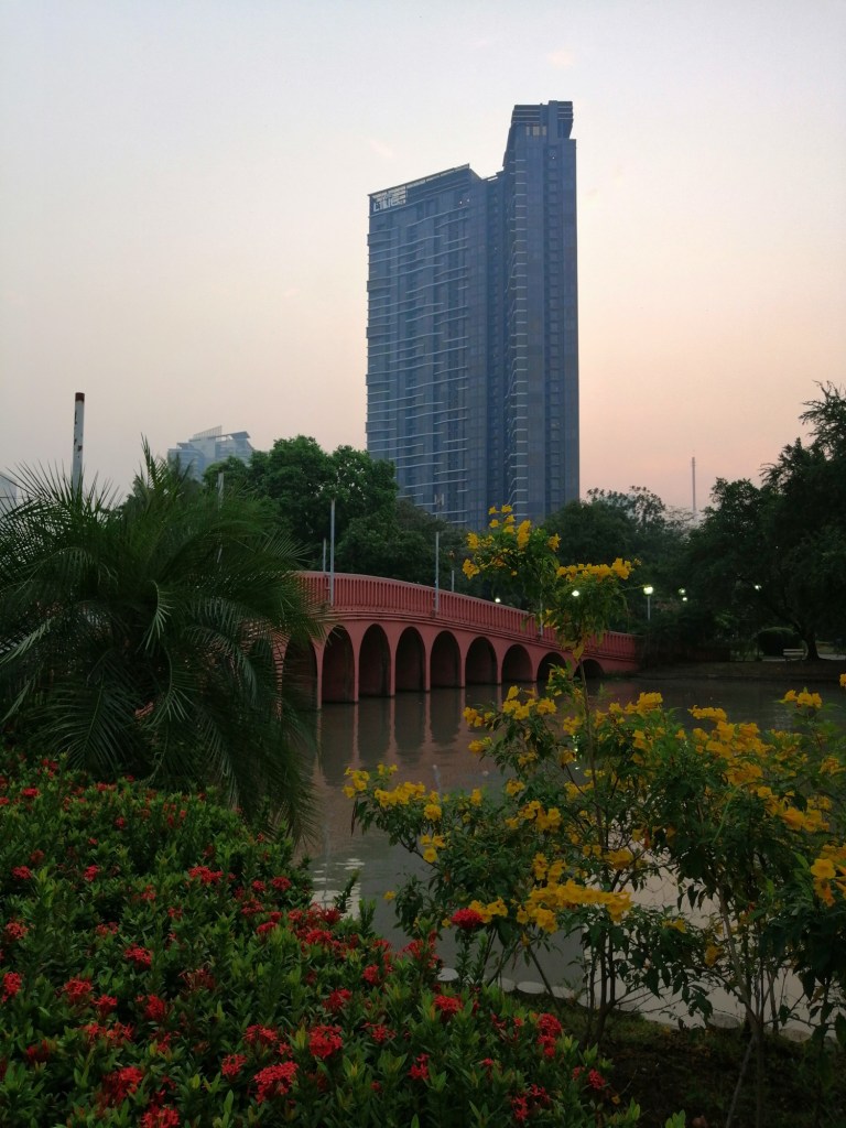 A park in Bangkok I strolled through on my trip to Thailand, it cost $200 worth of my moving to Taiwan expenses.