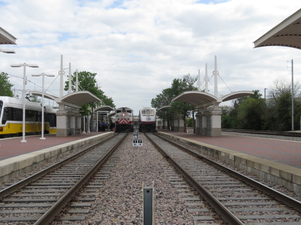 Dallas Train Tracks Amtrack DART