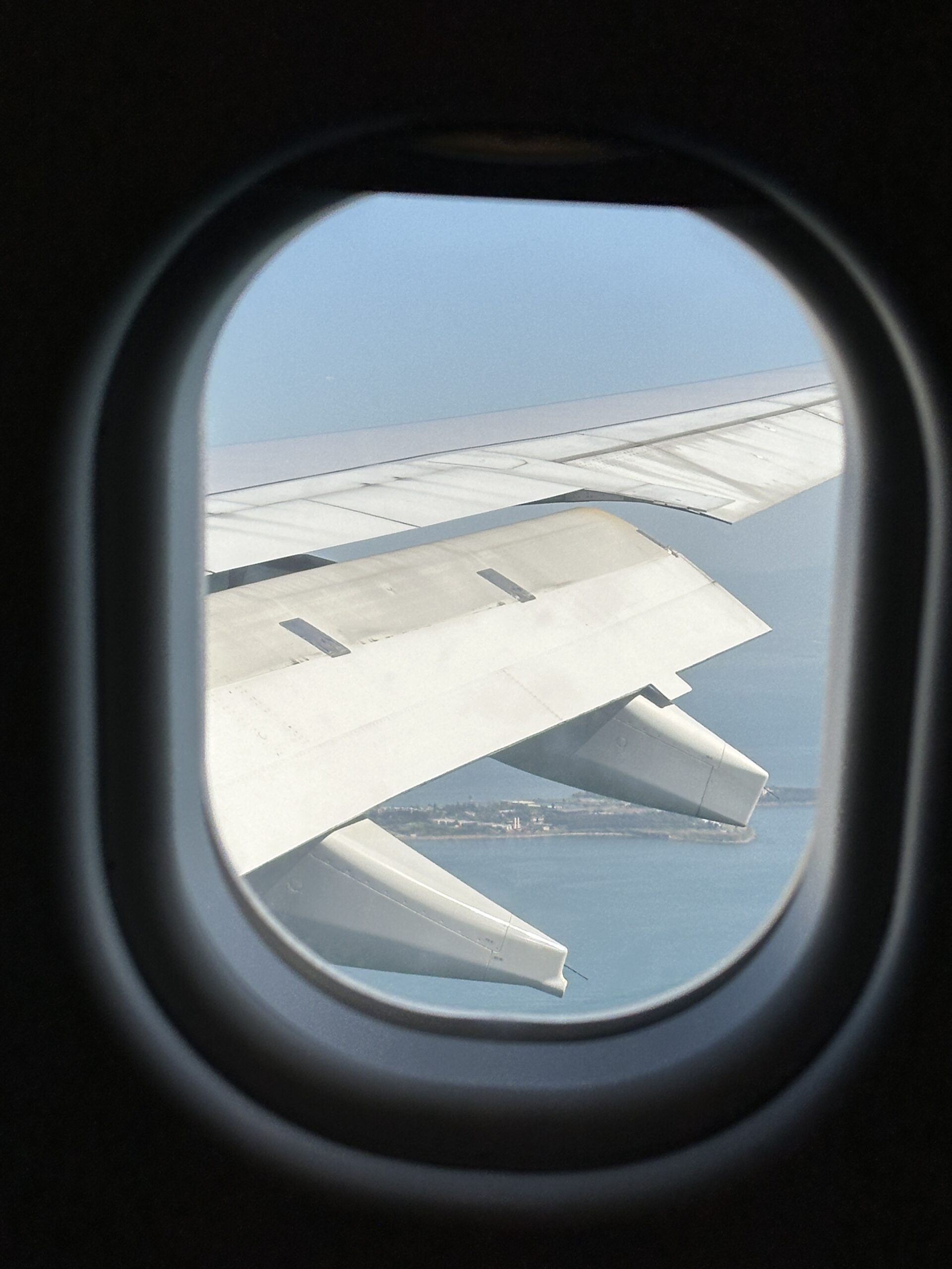 view out the window of airasia x flight from kuala lumpur to istanbul