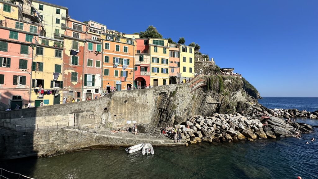 view of riomaggiore in cinque terre italy