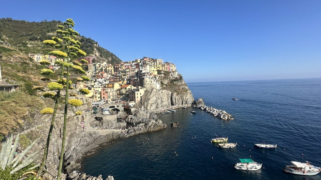 view point over Manarola from Nessun Dorma on two day cinque terre italy