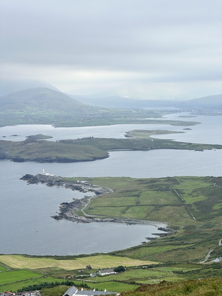 Fogher Cliffs & Geokaun Mountain view over bay and ring of kerry