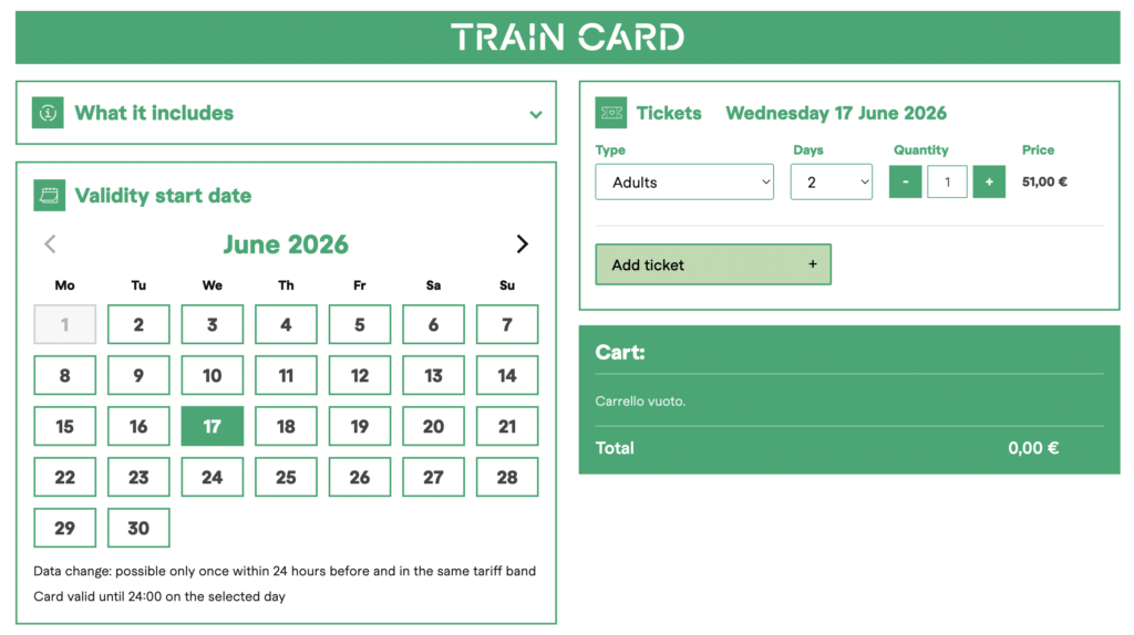 Screenshot from how to book Cinque Terre train tickets for italy trip