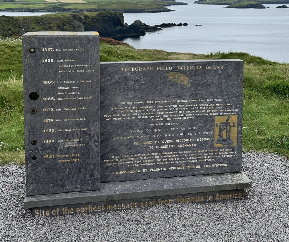 Telegraph Field (First Atlantic Undersea Communication Cable) in ring of kerry ireland road trip stop