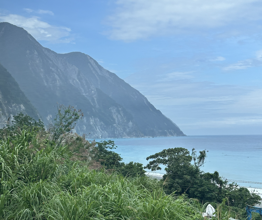 Qing Shui cliffs in Taiwan on Taiwan Railways trip 