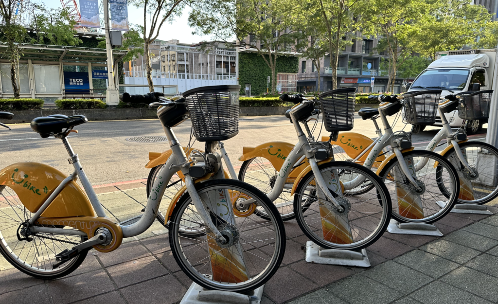 Taiwan YouBikes in Taipei for tourists 