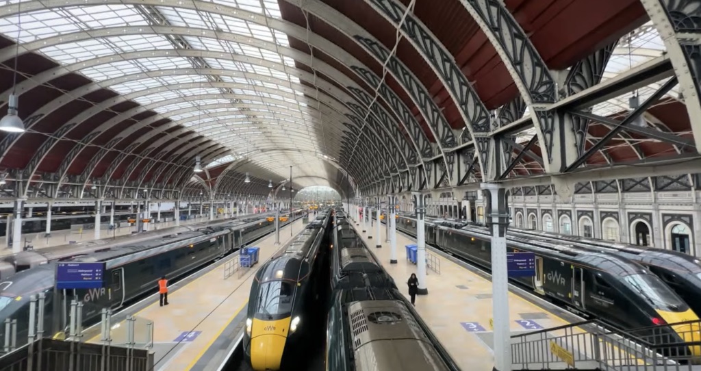London Train Station travel with the BritRail Pass England