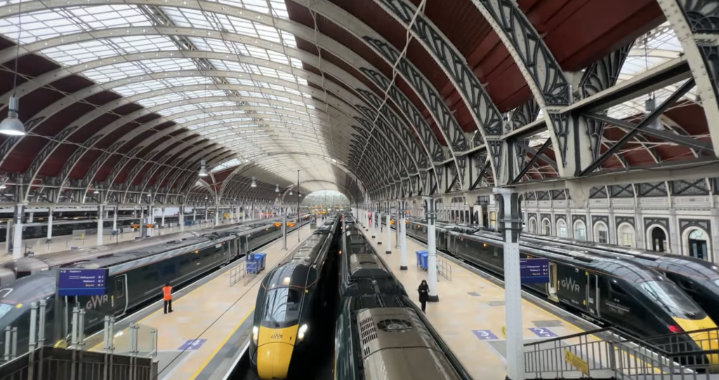 London Train Station travel with the BritRail Pass England