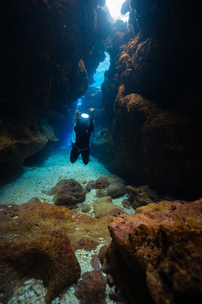 freediving on green island taiwan