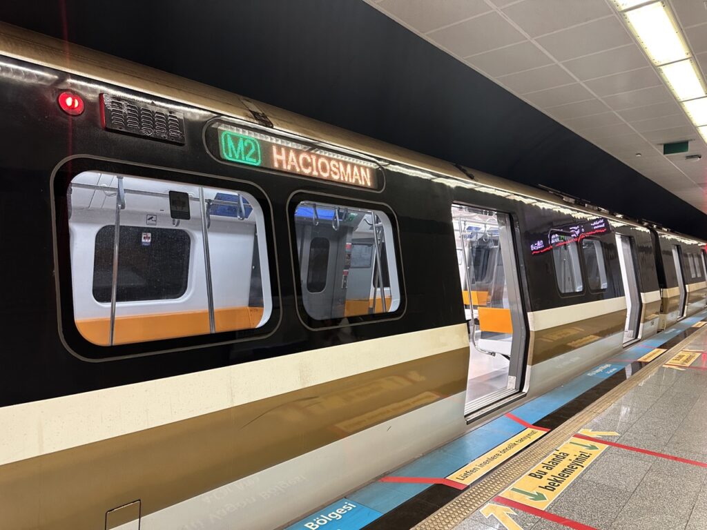 M2 Metro Line to Haciosman in North of Istanbul