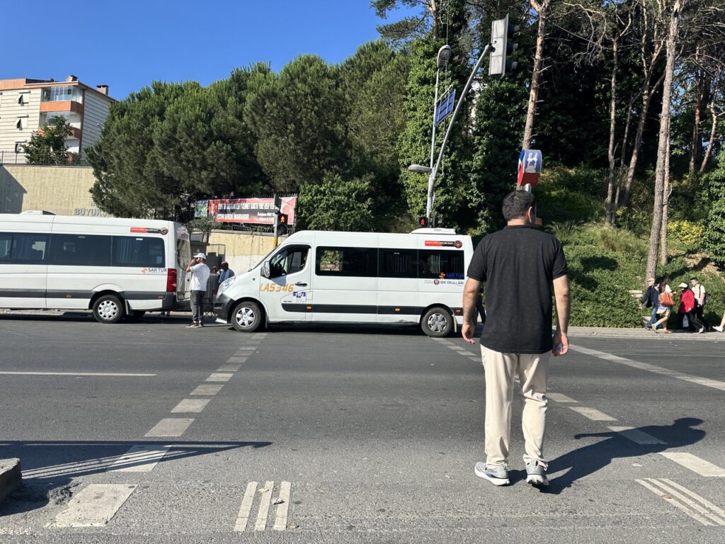 Life Park Istanbul shuttle area outside of haciosman station