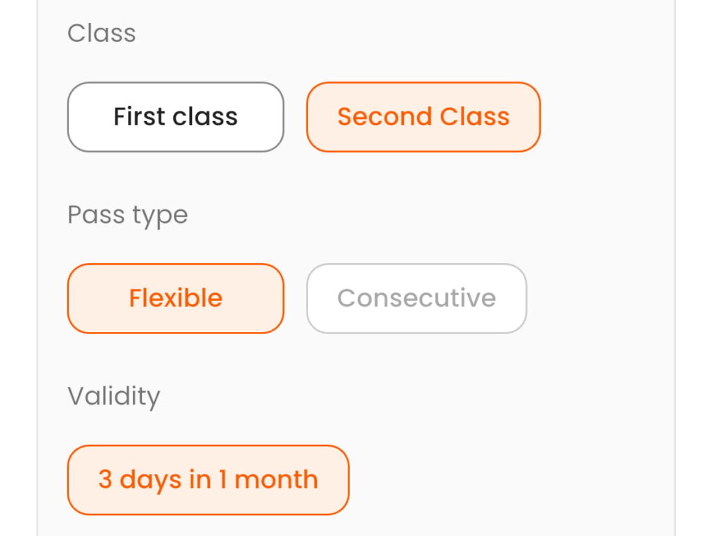 train pass options on klook