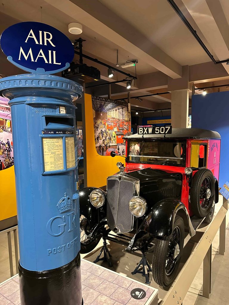 old postal box and car at postal museum in london a part of go city london pass review