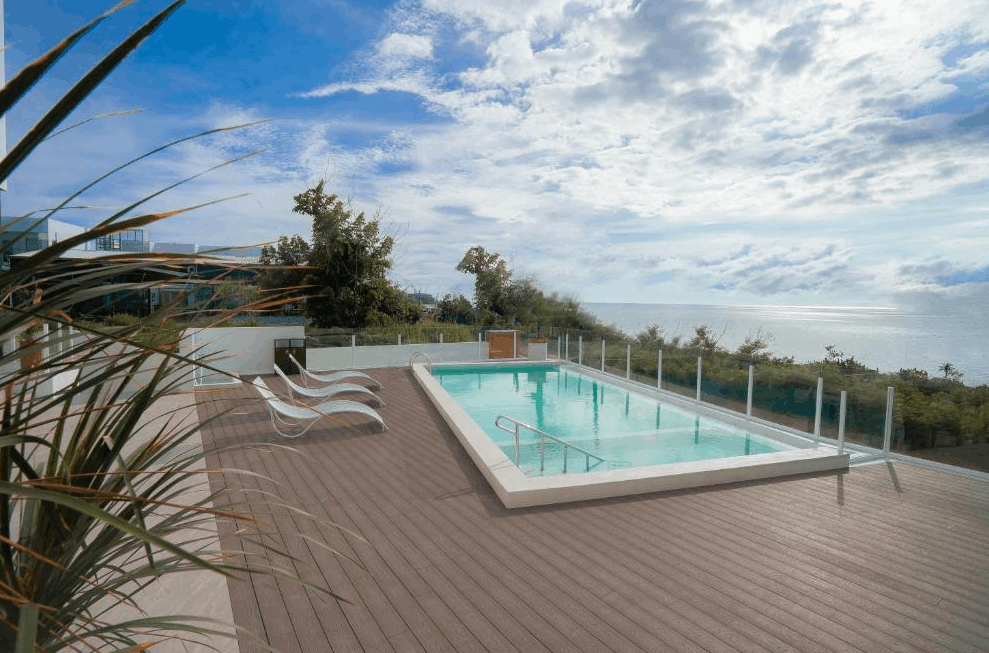 seaview over hotel on xiaoliuqiu in taiwan