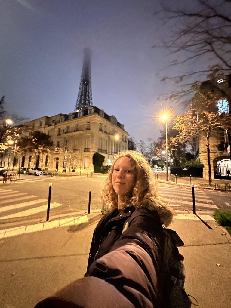 selfie in paris early morning going on a Mont Saint-Michel Group Day Trip from Paris