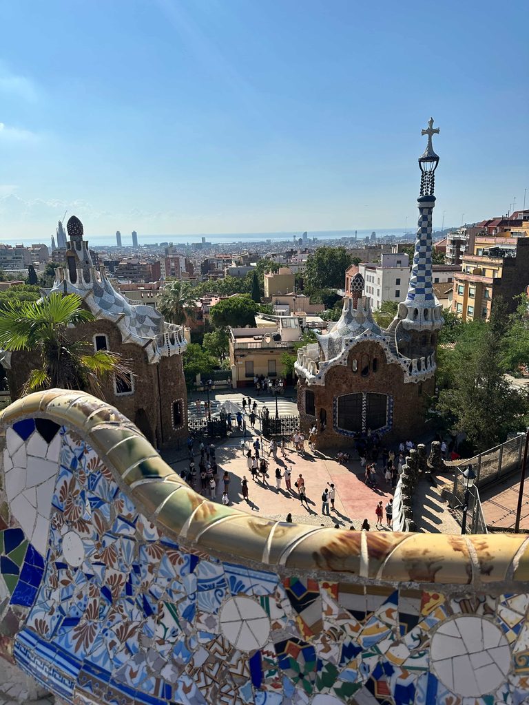 view over barcelona from park güell on a 4 days first time in barcelona itinerary