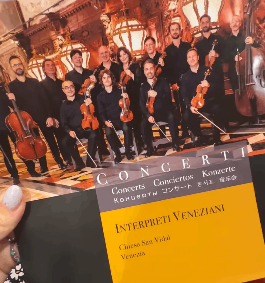 Chieza San Vidal Vivaldi's Four Seasons Concert pamphlet