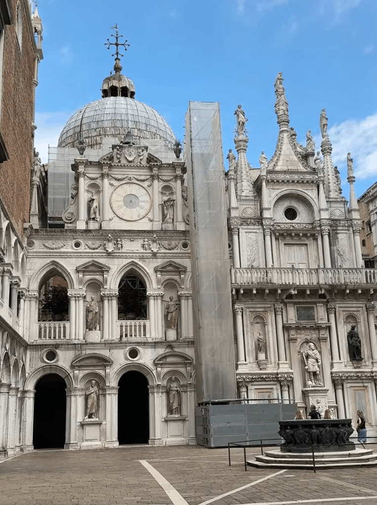interior courtyard of doge's palace in venice italy on First-Timer 2-Day Venice Itinerary