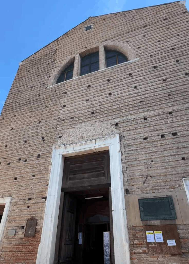 exterior of the Chiesa di San Pantalon hidden gem to add to itinerary in Venice Italy