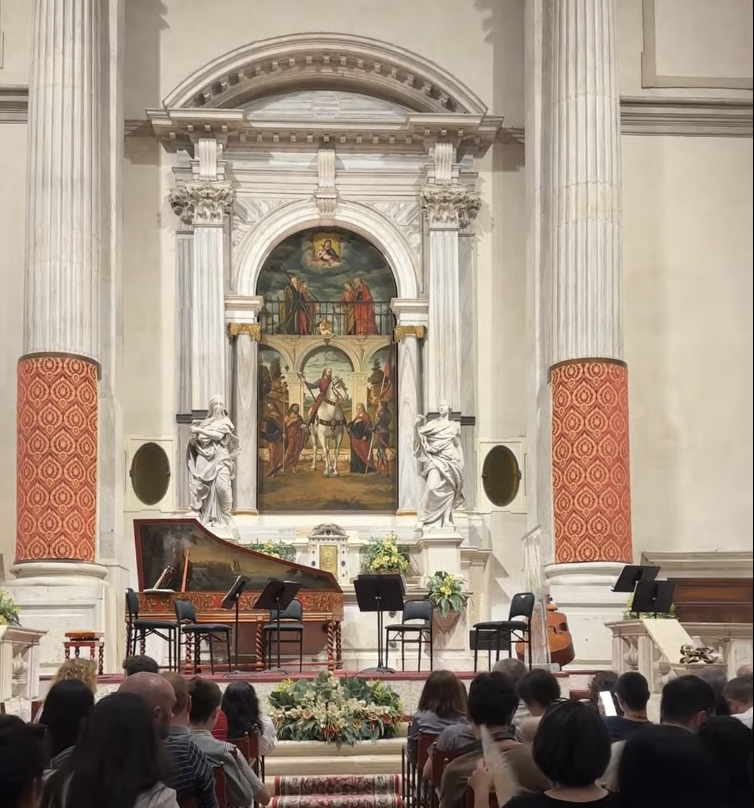 inside of Chieza San Vidal Vivaldi Four Seasons Concert venue must do on a venice itinerary