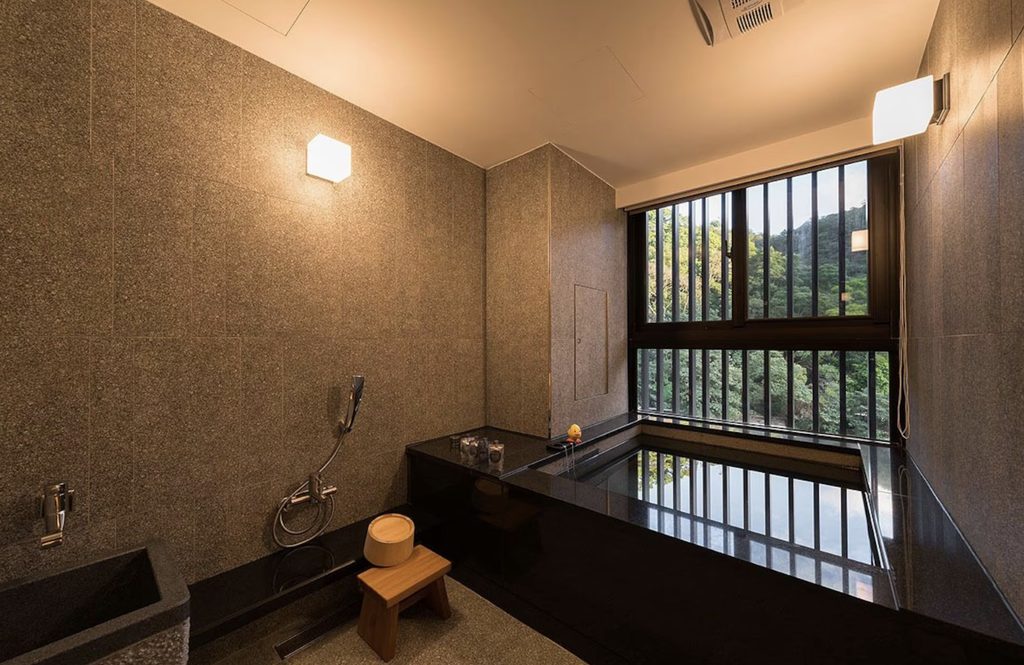 hot spring hotel room at Asia Pacific Hotel Beitou near Taipei in New Taipei City