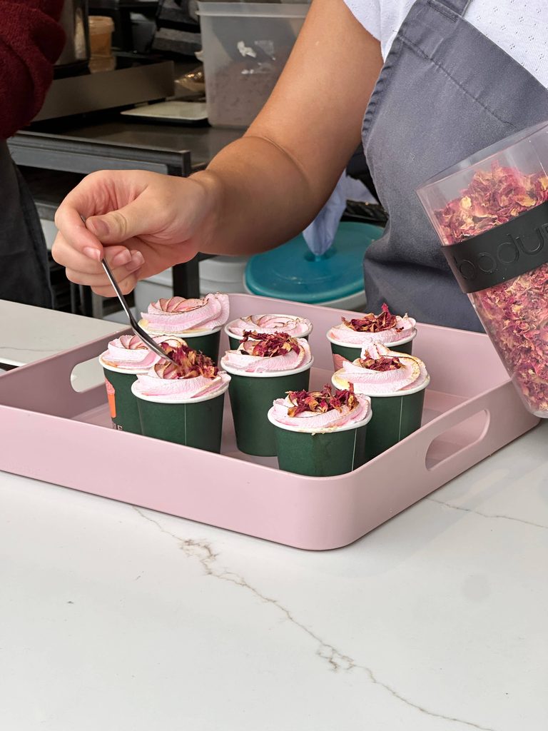 small servings of humble crumble on london food tour of borough market