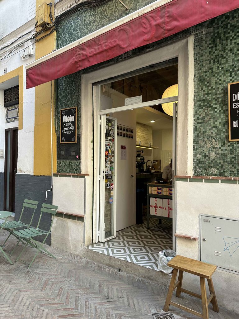 Moin coffee cafe in Sevilla spain must visit for best coffee