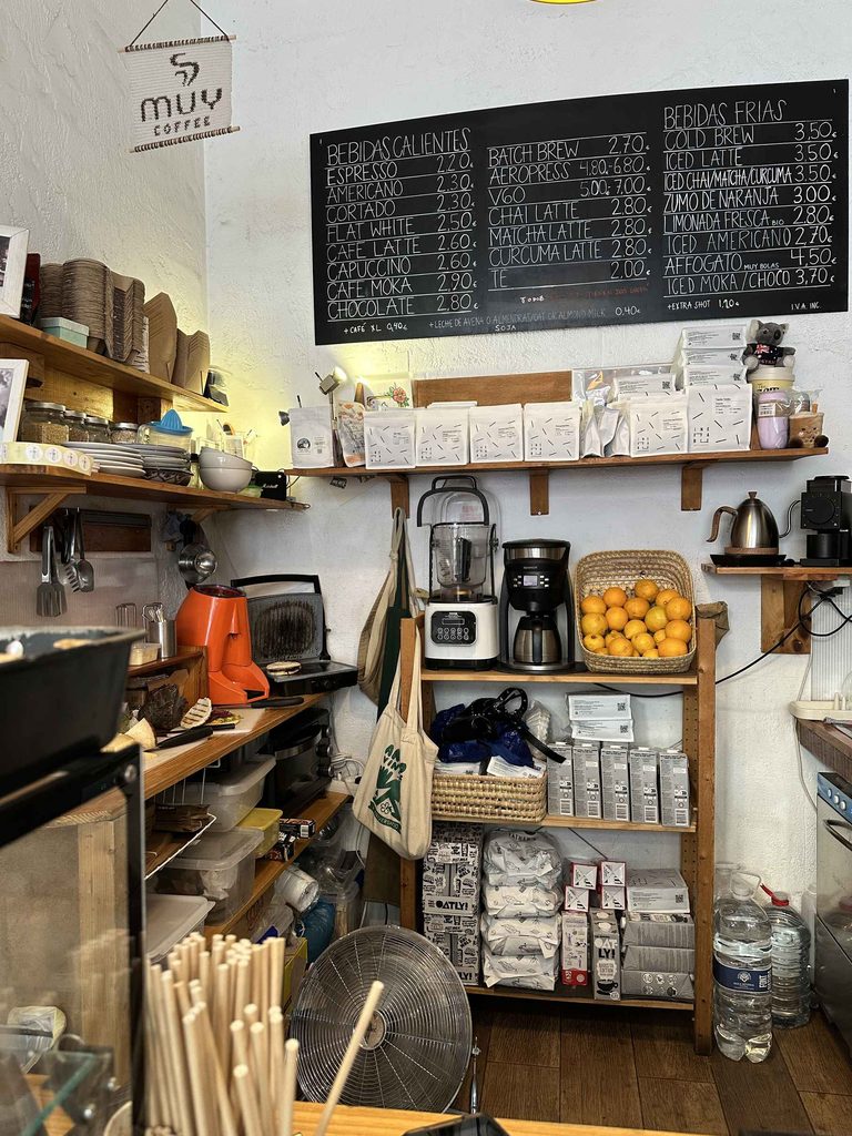 inside MUY cafe one of the best cafes in seville spain