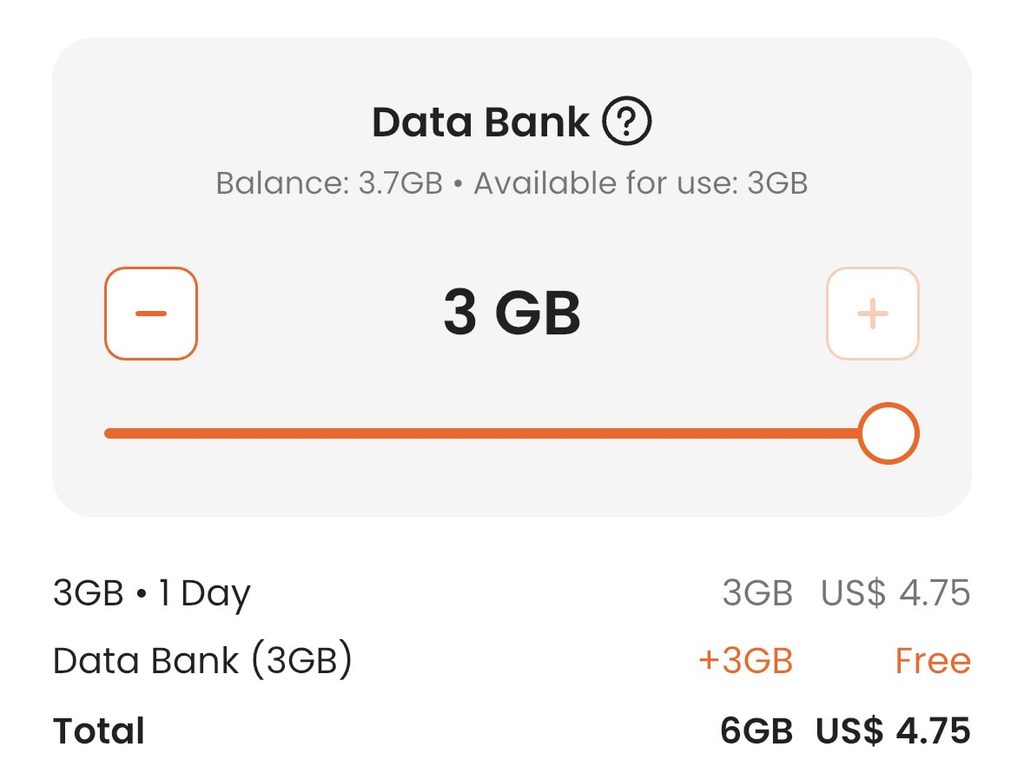 data bank feature with klook esim