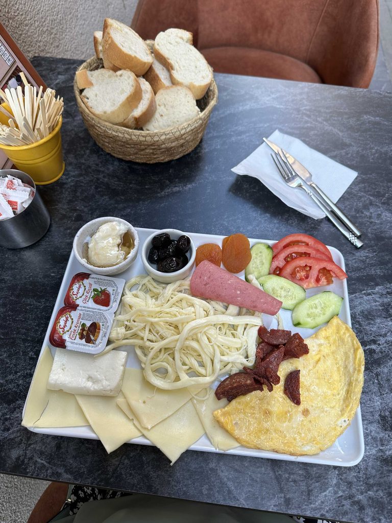 Turkish Breakfast at waltons in istanbul galata area