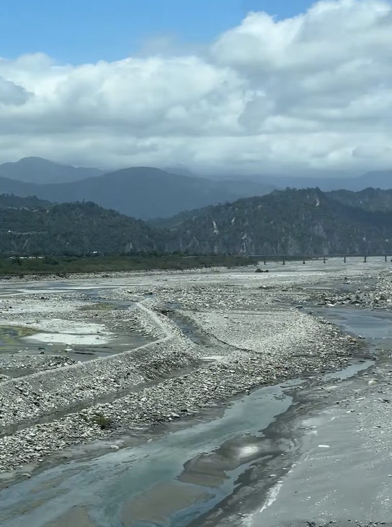 view of mountains in taitung one one of taiwan's scenic train routes