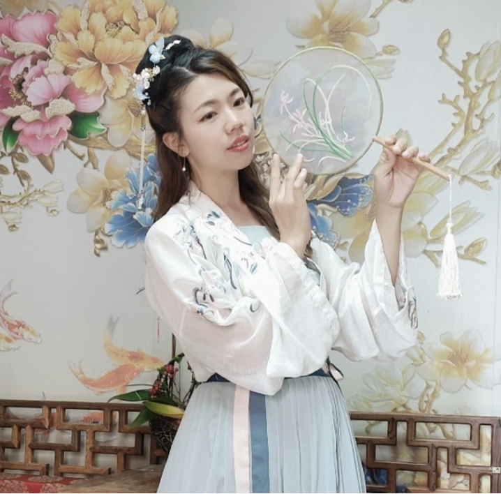woman dressed in hanfu with dress rental one of the best things to do in kinmen