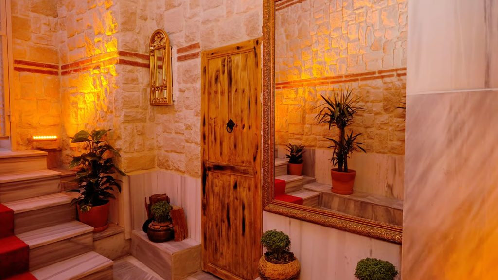 inside of a hammam in instanbul best for first time tourists at Hızırbey Hamamı 